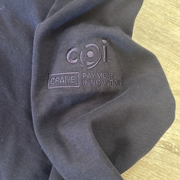 Cutter & Buck‎ Navy Quarter Zip Pullover Logo'd Large Pre-owned Pima Cotton - Picture 5 of 9